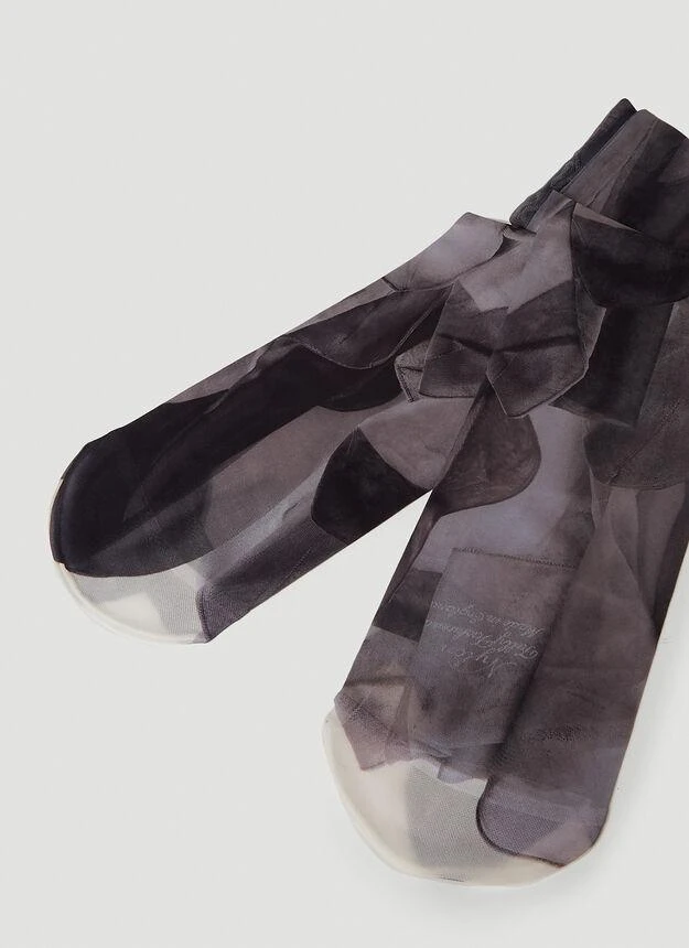 商品Acne Studios|Printed Tights in Black,价格¥384,第4张图片详细描述
