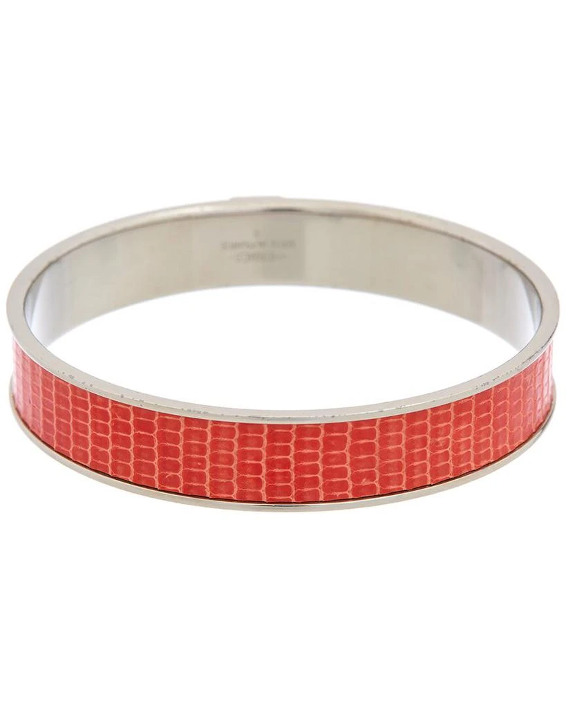 商品[二手商品] Hermes|Hermes Palladium Plated Printed Enamel Wide Bangle (Authentic Pre- Owned),价格¥2766,第2张图片详细描述