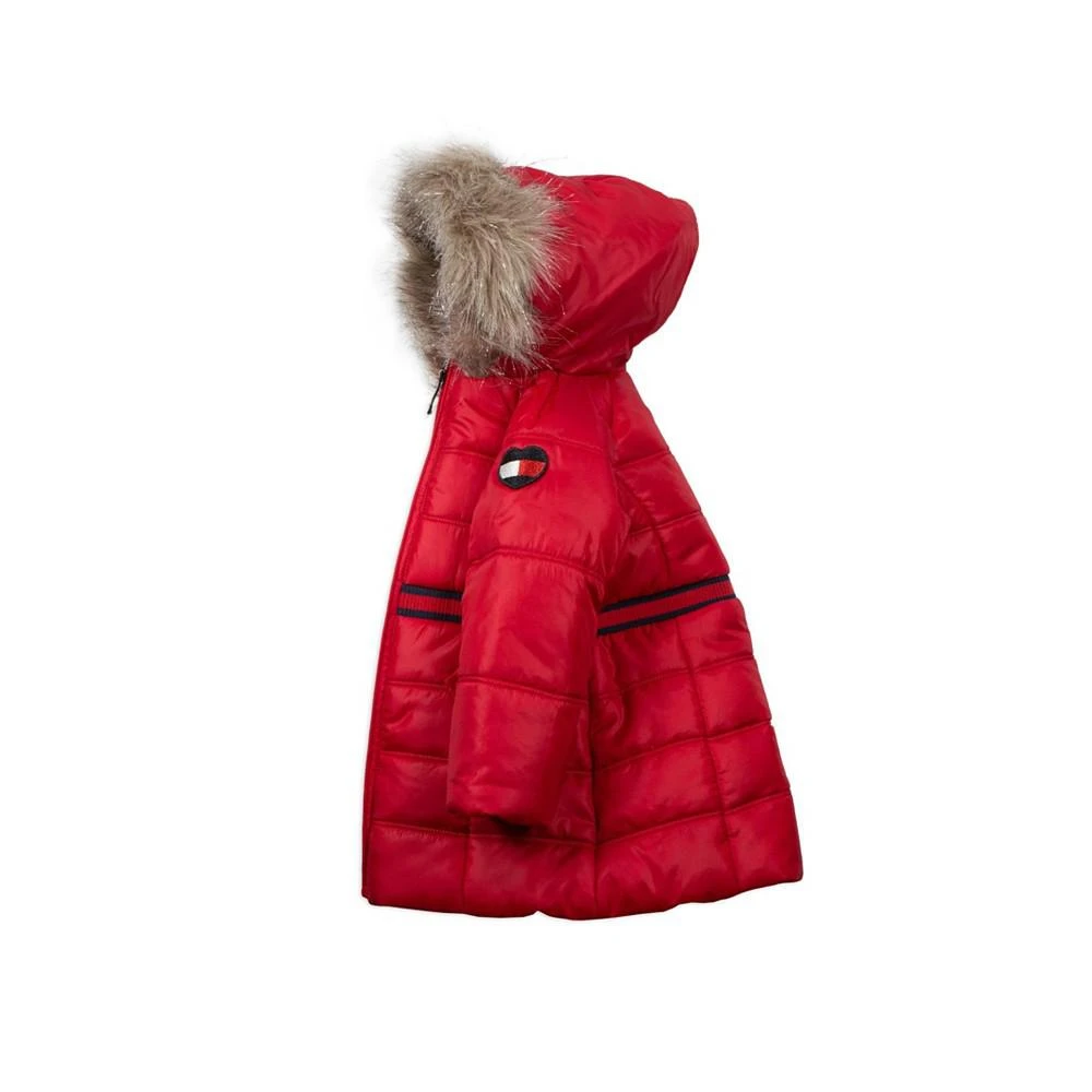商品Tommy Hilfiger|Baby Girls Longline Puffer With Hood,价格¥410,第4张图片详细描述