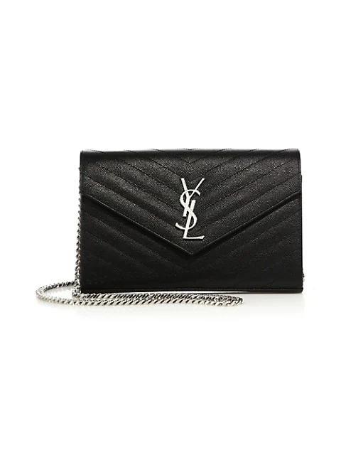 商品Yves Saint Laurent|Monogram Matelassé Leather Wallet-On-Chain,价格¥11633,第1张图片