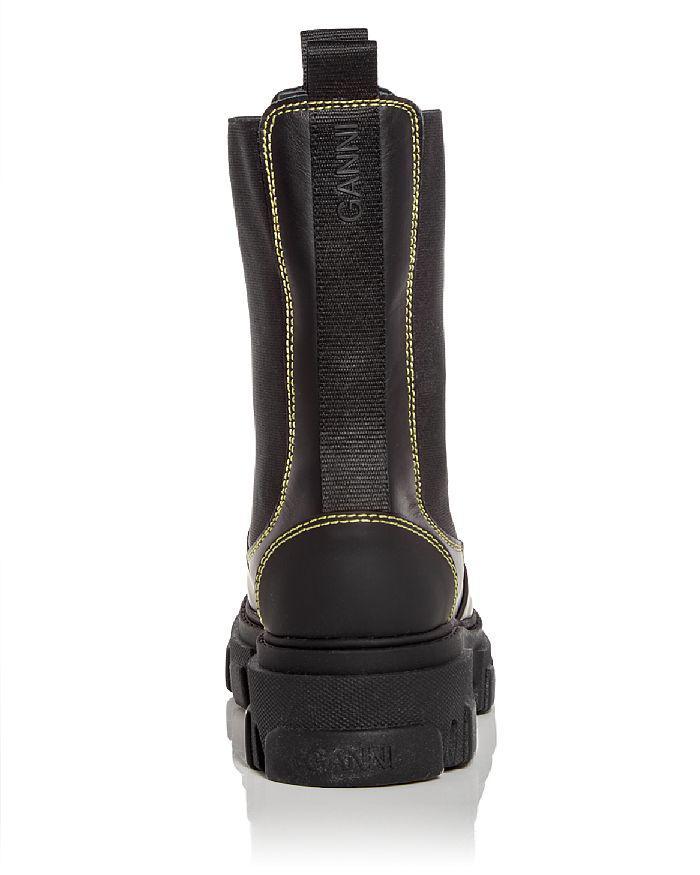 商品Ganni|Women's Platform Mid Calf Chelsea Boots,价格¥2328,第6张图片详细描述