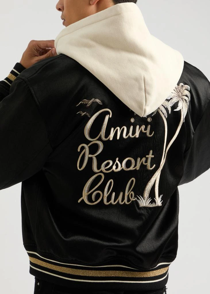 商品AMIRI|Resort Club embroidered satin bomber jacket,价格¥7888,第5张图片详细描述