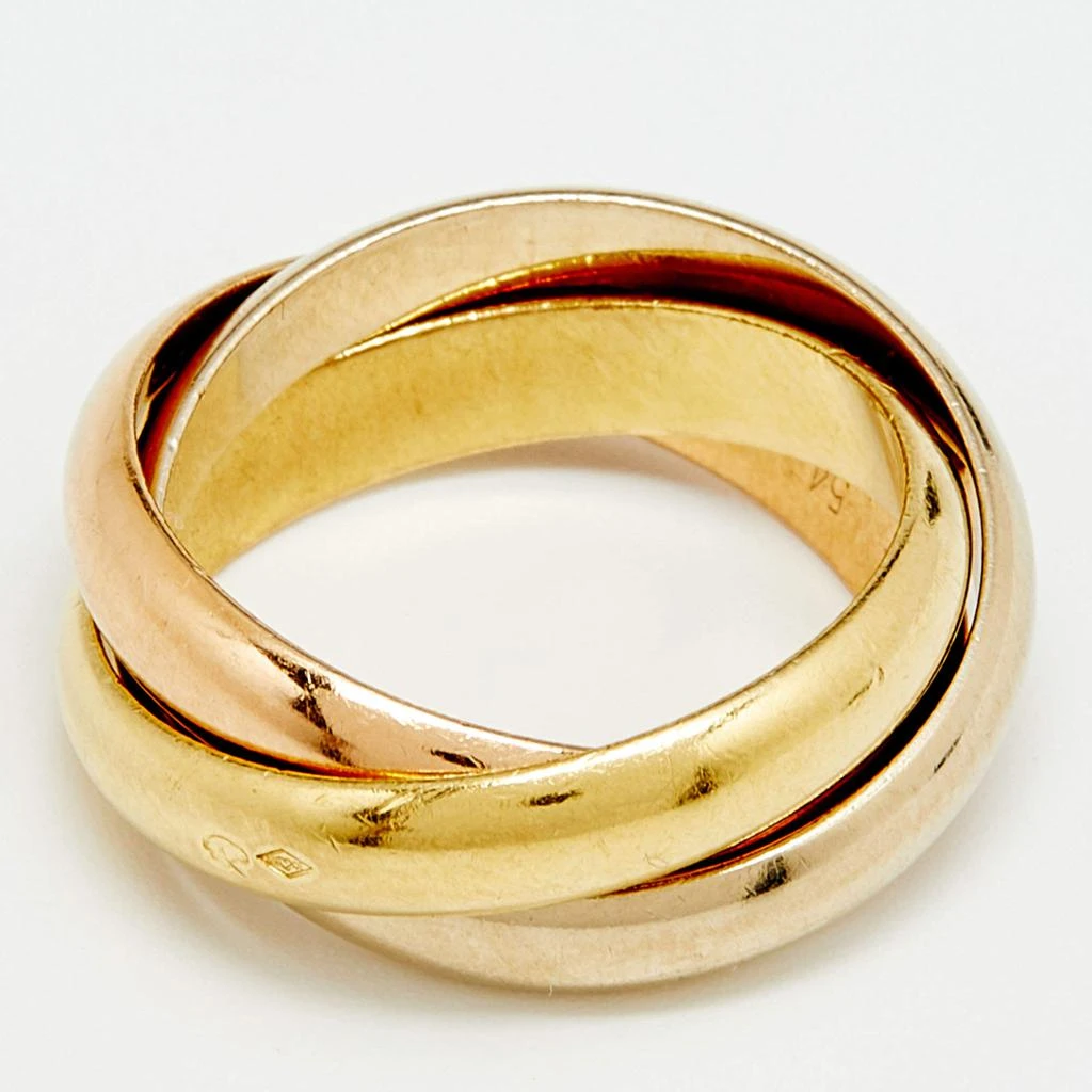 商品[二手商品] Cartier|Cartier Trinity de Cartier 18k Three Tone Gold Rolling Ring Size 54,价格¥5359,第3张图片详细描述