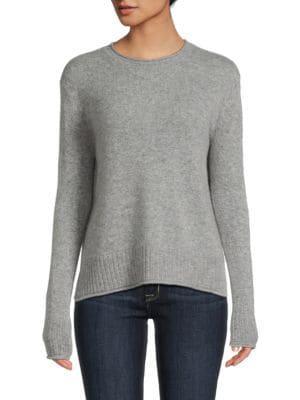 商品Saks Fifth Avenue|Rolled Edge Crewneck Cashmere Sweater,价格¥735,第1张图片