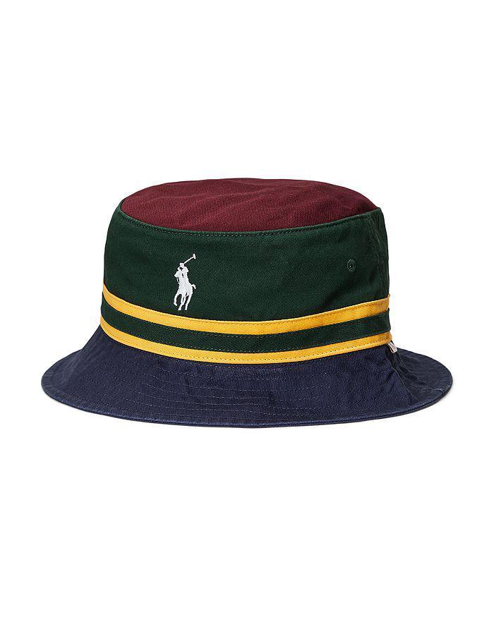 商品Ralph Lauren|Colorblocked Logo Bucket Hat,价格¥478,第3张图片详细描述