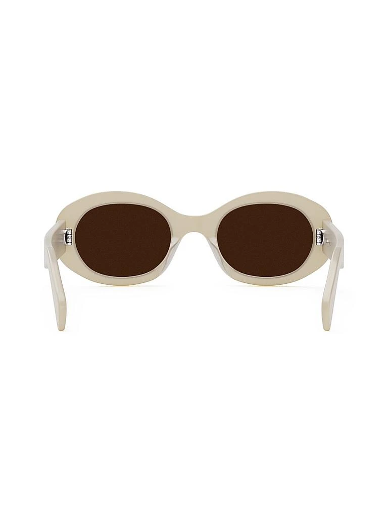 商品Celine|Triomphe 51MM Oval Sunglasses,价格¥3818,第5张图片详细描述