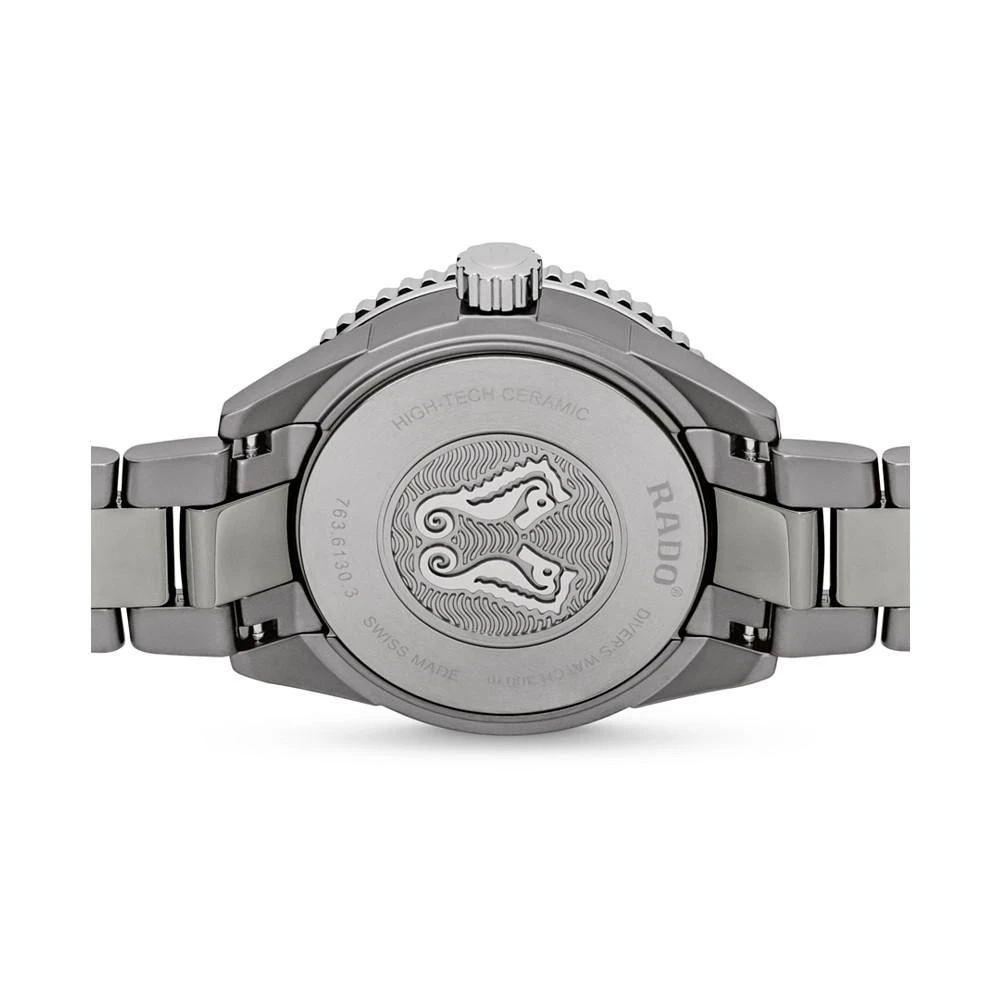 商品Rado|Men's Swiss Automatic Captain Cook Gray High Tech Ceramic Bracelet Watch 43mm,价格¥27672,第3张图片详细描述