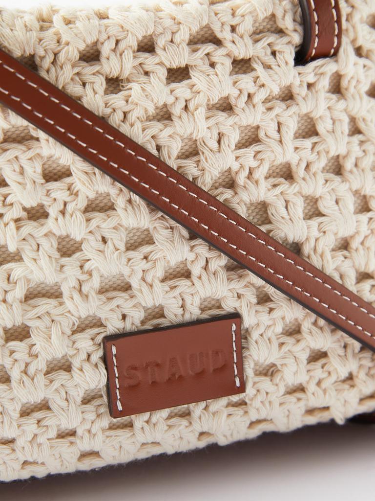 Ria crochet and leather cross-body bag商品第6张图片规格展示