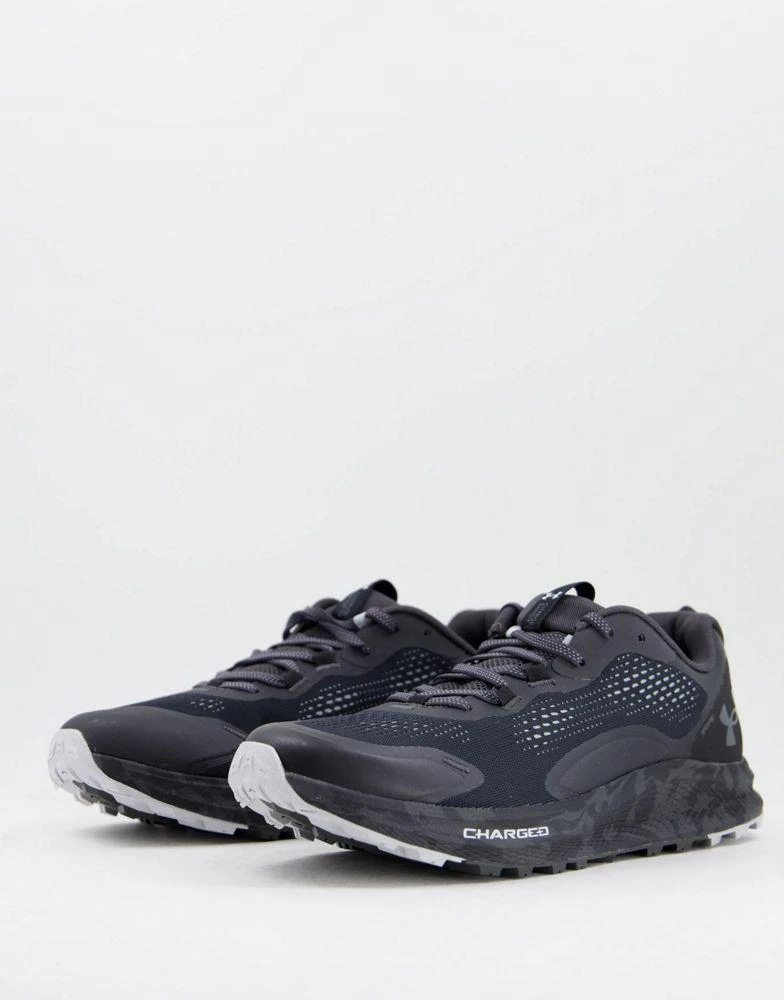 商品Under Armour|Under Armour Running Charged Bandit TR 2 trainers in black with camo sole,价格¥704,第1张图片