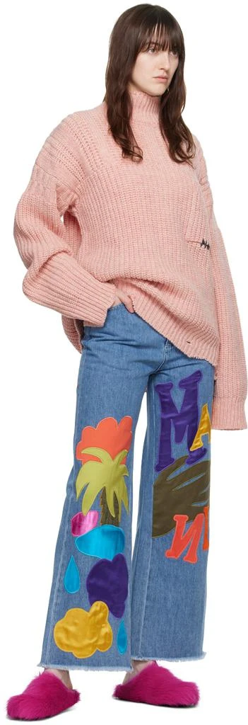 商品Marni|Pink Fussbett Sabot Loafers,价格¥4315,第5张图片详细描述