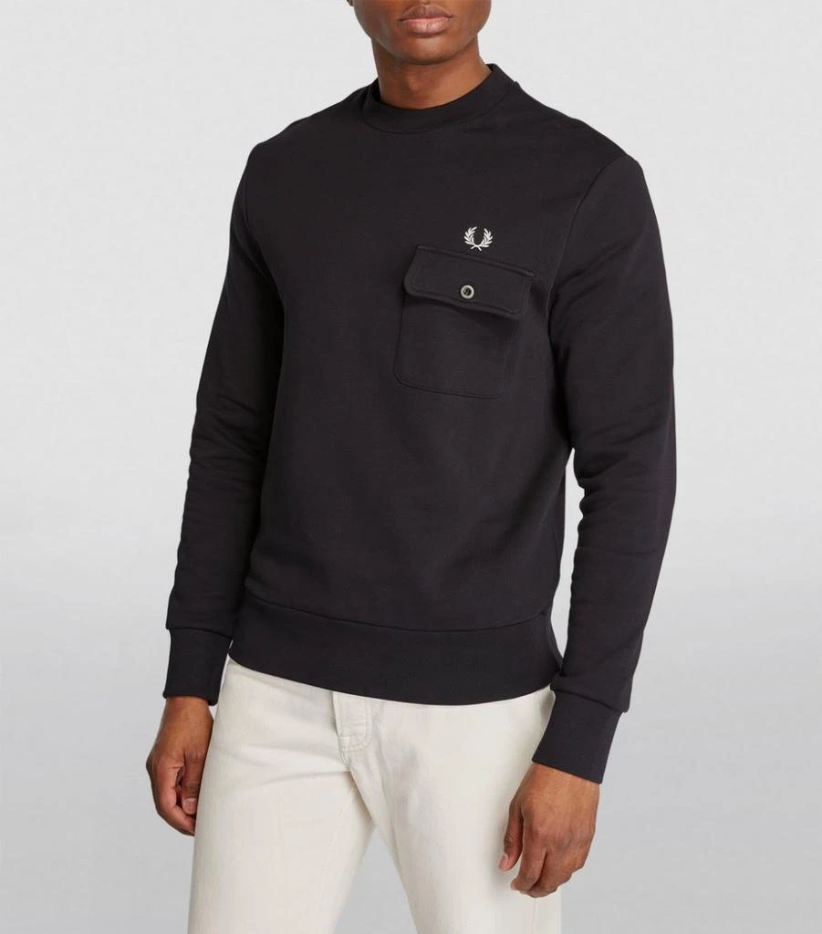 商品Fred Perry|Cotton Chest-Pocket Sweatshirt,价格¥580,第3张图片详细描述