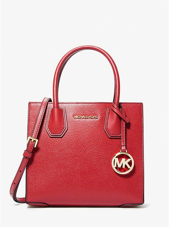 商品Michael Kors|Mercer Medium Pebbled Leather Crossbody Bag,价格¥756,第1张图片