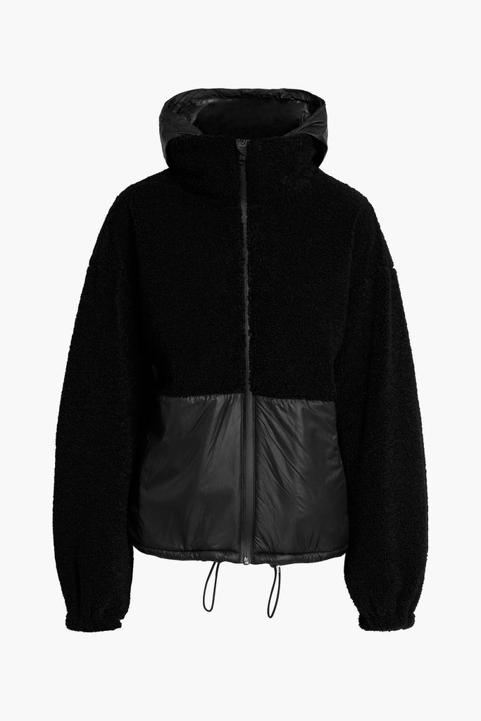 Shell-paneled fleece hooded jacket商品第1张图片规格展示
