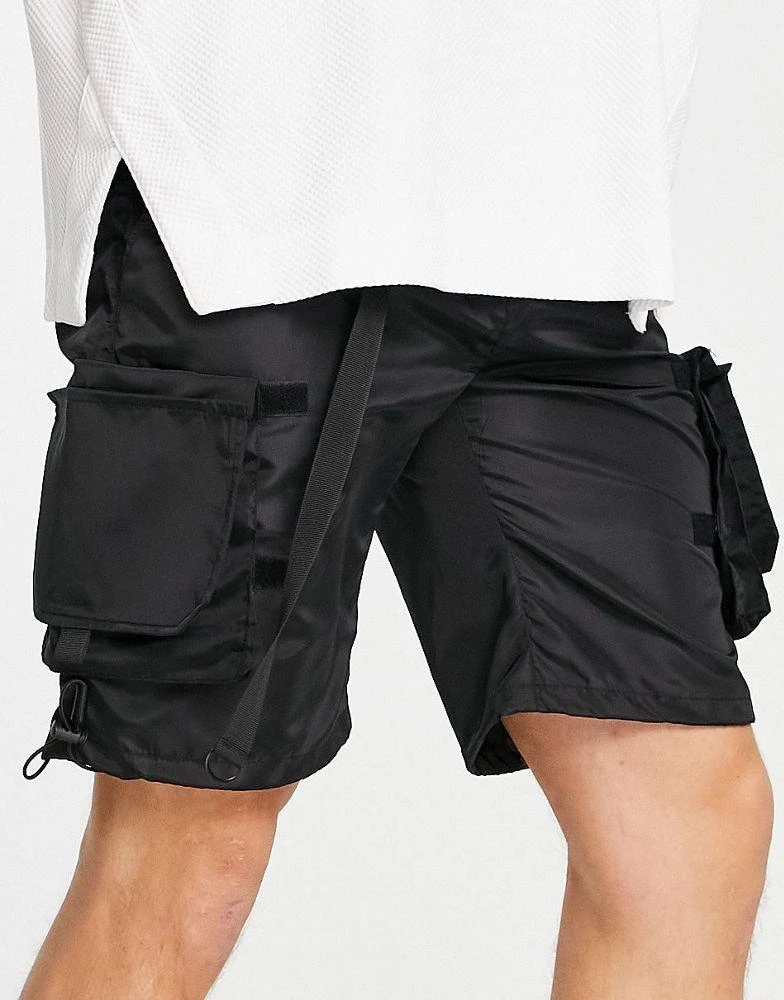 商品American Stitch|American Stitch cargo shorts in black,价格¥312,第1张图片