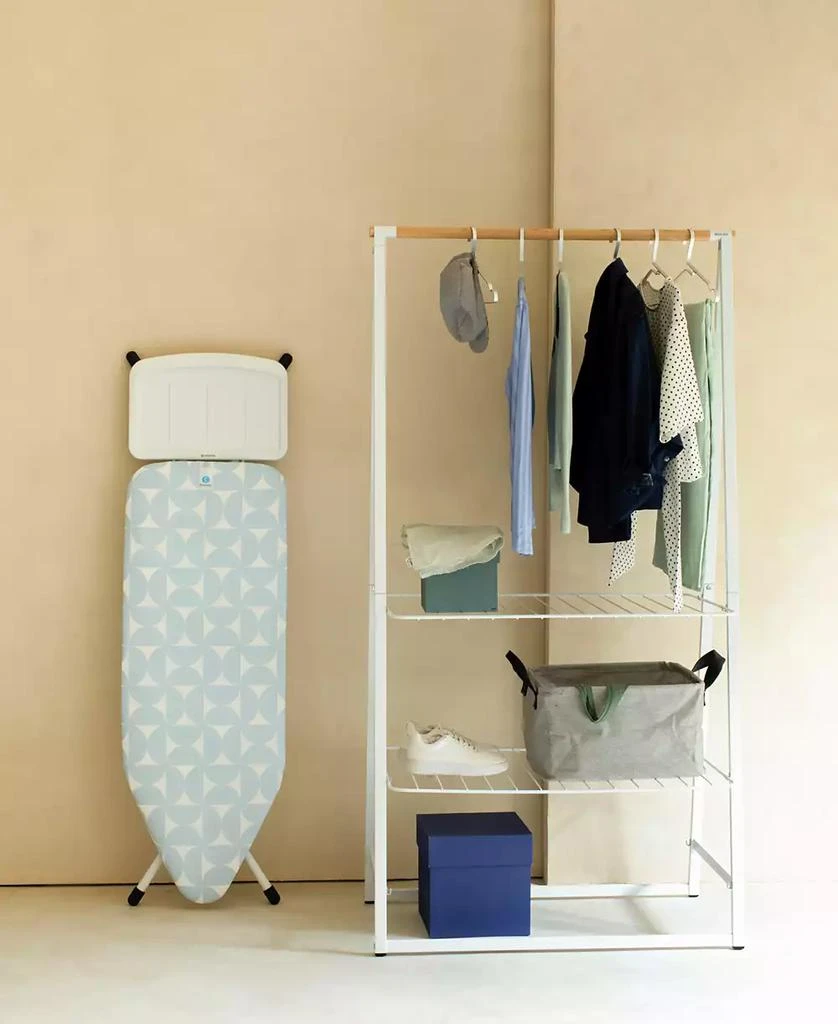 商品Brabantia|Ironing Board C, 49 x 18", 124 x 45 Centimeter with Solid Steam Unit Holder, 1" 25 Millimeter and White Frame,价格¥1742,第3张图片详细描述