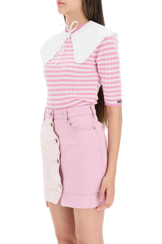 商品Ganni|Ganni frilled cotton collar,价格¥451,第4张图片详细描述