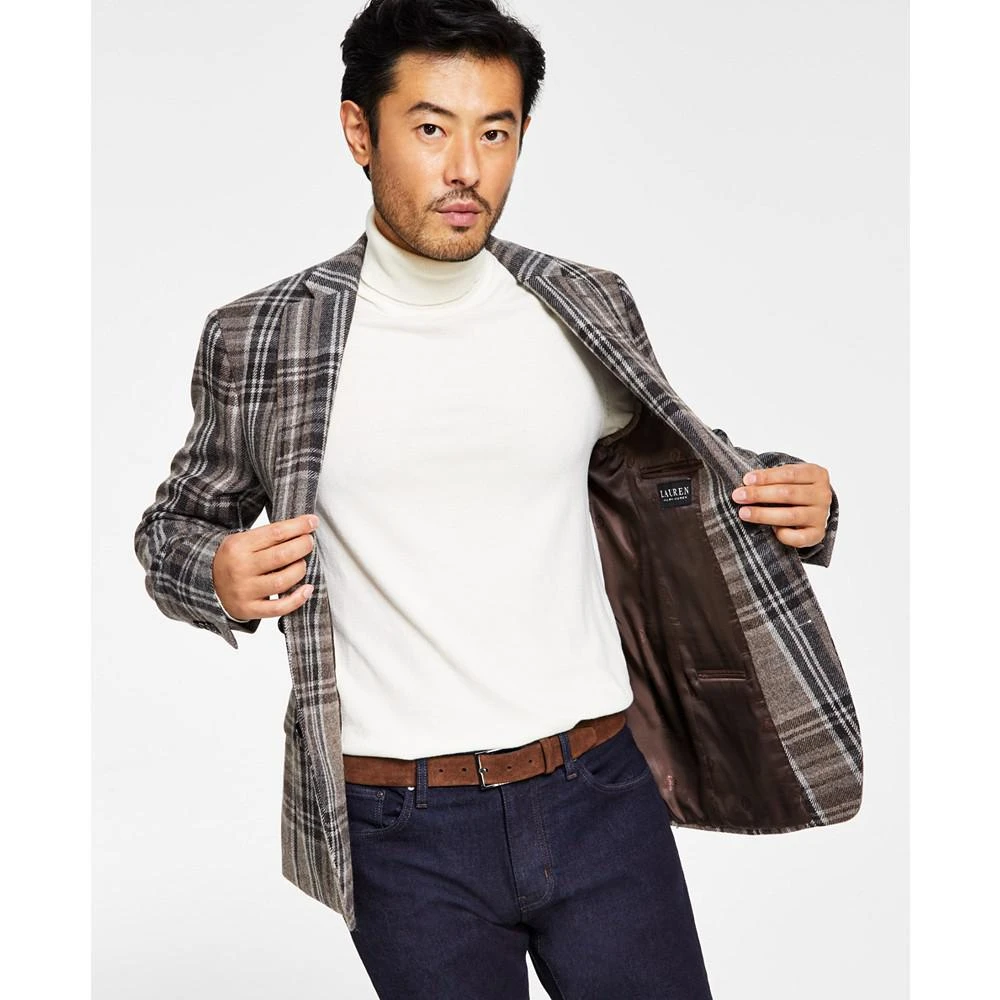 商品Ralph Lauren|Men's Wool Classic-Fit Ultraflex Stretch Plaid Blazer,价格¥850,第4张图片详细描述