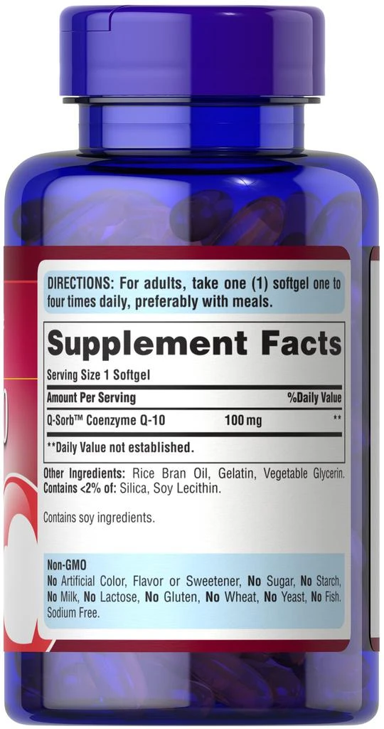 辅酶Q10胶囊 心脏保健 100mg 240粒/瓶 商品