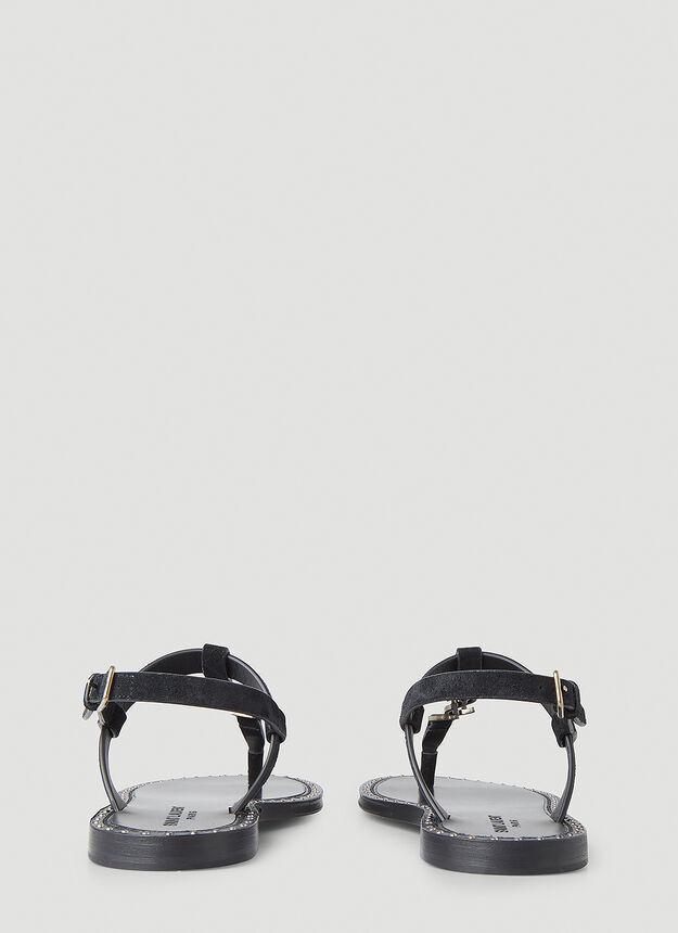 商品Yves Saint Laurent|Iota Sandals in Black,价格¥5744,第6张图片详细描述