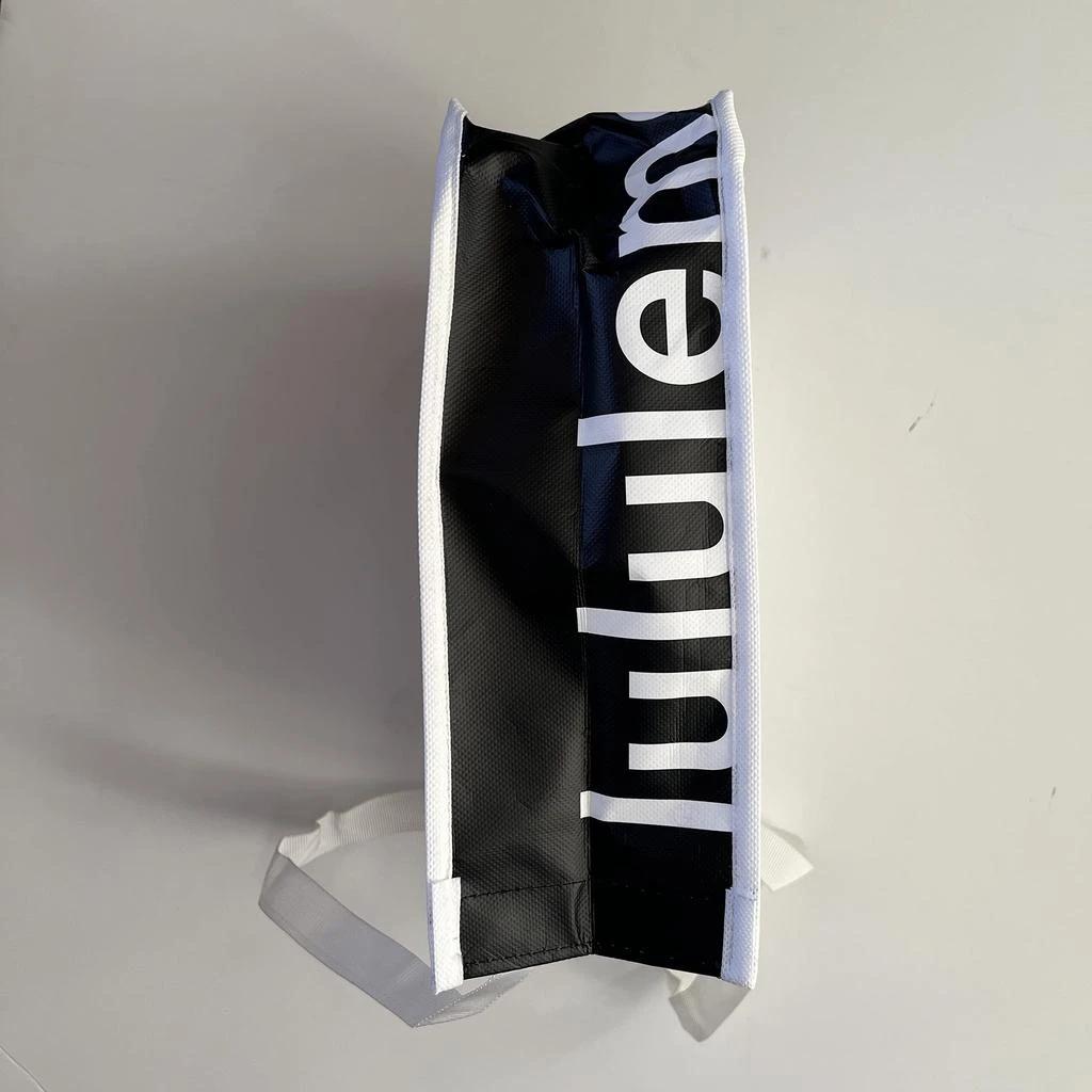 商品Lululemon|Lululemon New White Shopping Lunch Gym Tote Bag Yoga Dance Tennis Golf Gym Beach Skate,价格¥163,第2张图片详细描述