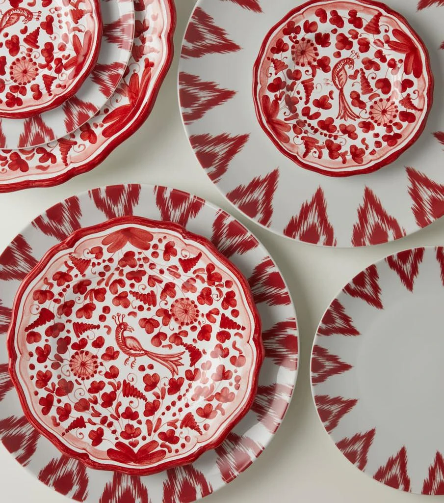 商品Les-Ottomans|Peacock set of 2 dessert plates by Bertrando Di Renzo,价格¥1561,第3张图片详细描述