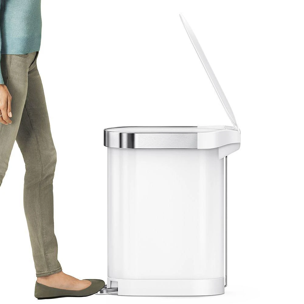 45 Liter Slim Kitchen Trash Can with Liner Pocket 商品