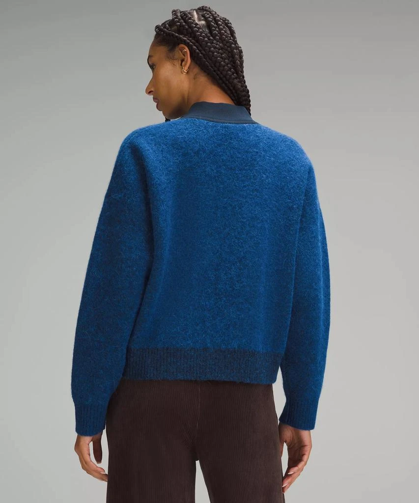 Alpaca Wool-Blend Knit Bomber Jacket 商品