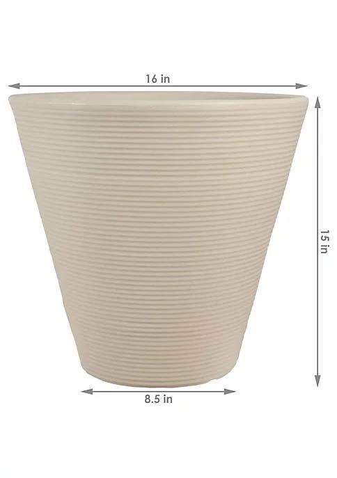 商品Sunnydaze Decor|Decor 16 In Walter Dual Wall Polyresin Planter   Beige   Set Of 4,价格¥1162,第5张图片详细描述