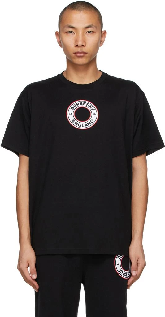 商品Burberry|黑色 Archway T 恤,价格¥4418,第1张图片