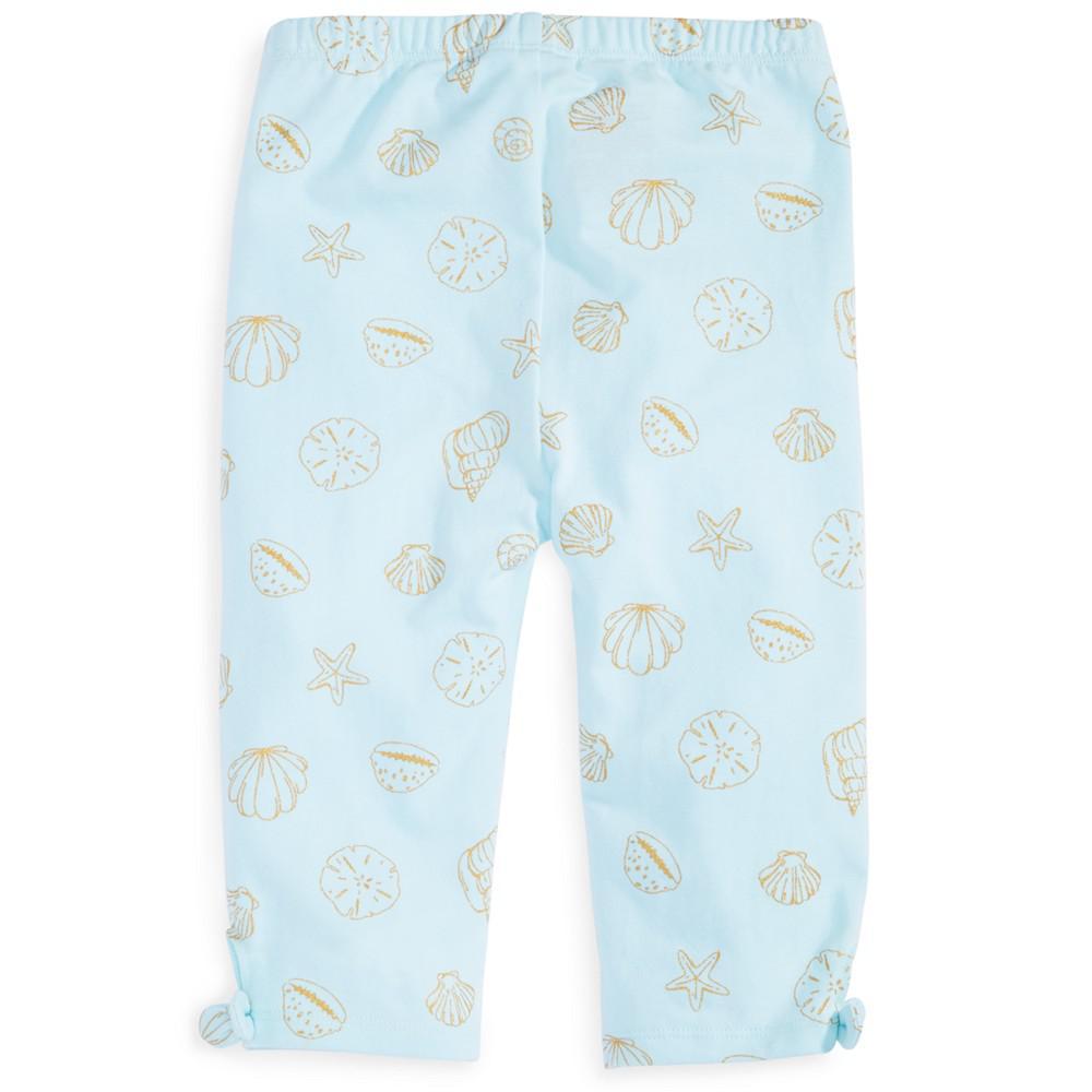 商品First Impressions|Baby Girls Shells-Print Capri Leggings, Created for Macy's,价格¥28,第4张图片详细描述