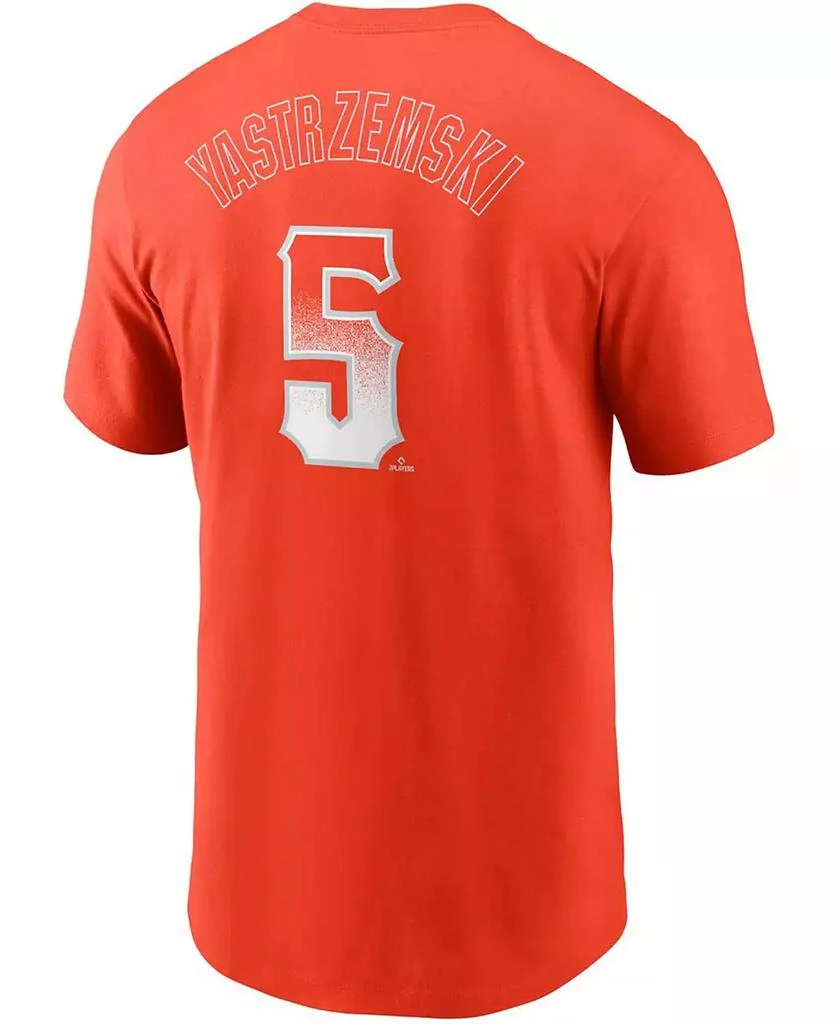 商品NIKE|Men's Mike Yastrzemski Orange San Francisco Giants City Connect Name Number T-shirt,价格¥297,第2张图片详细描述