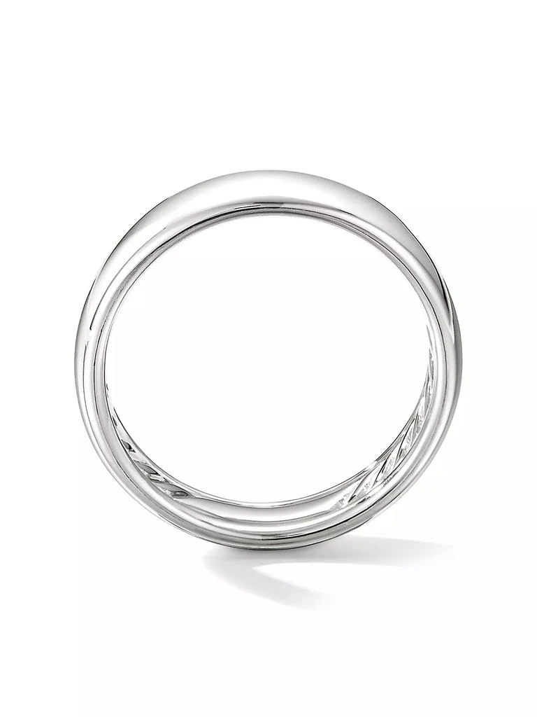商品David Yurman|DY Classic Band Ring in 18K White Gold,价格¥27350,第2张图片详细描述