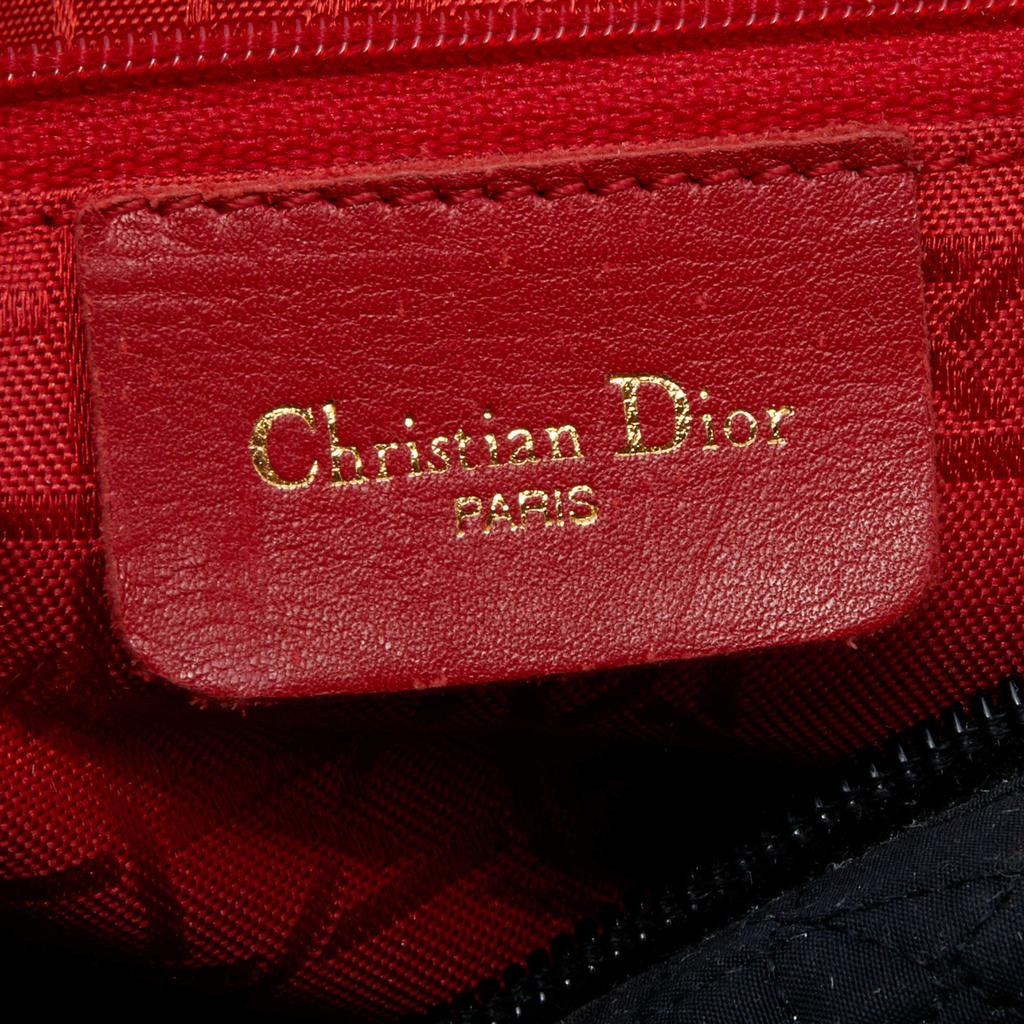 Dior Black Cannage Quilted Nylon Medium Lady Dior Tote商品第8张图片规格展示