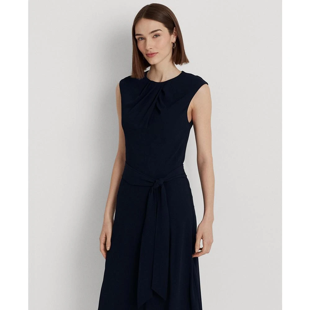 商品Ralph Lauren|Women's Bubble Crepe Cap-Sleeve Dress,价格¥1120,第4张图片详细描述