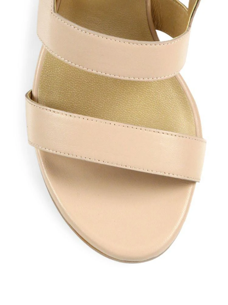 商品Stuart Weitzman|Milanese Strappy Leather Block Heel Slingbacks,价格¥1254,第3张图片详细描述
