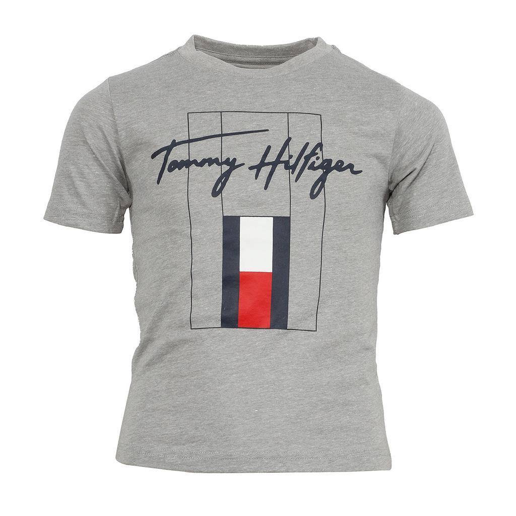 商品Tommy Hilfiger|Tommy Hilfiger Little Boy's Signature Short Sleeve Graphic Tee,价格¥141,第1张图片