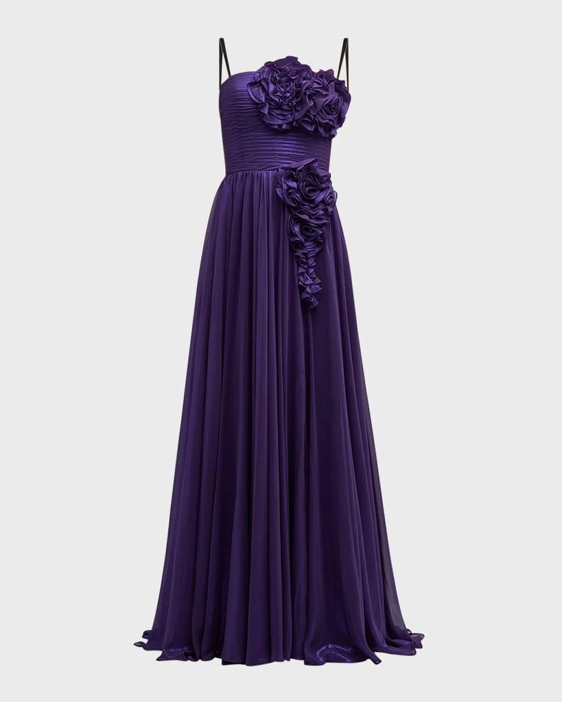 商品Jovani|Strapless Flower-Embellished Gown,价格¥2944,第1张图片