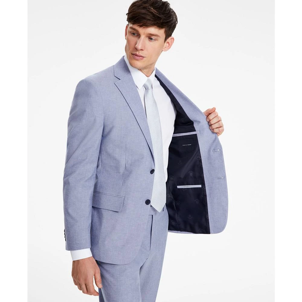 商品Tommy Hilfiger|Men's Modern-Fit TH Flex Stretch Chambray Suit Separate Jacket,价格¥2677,第4张图片详细描述