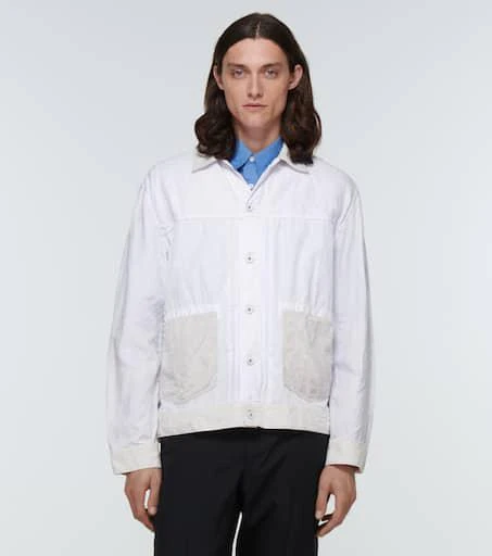 商品Comme des Garcons|棉亚麻夹克,价格¥4361,第3张图片详细描述