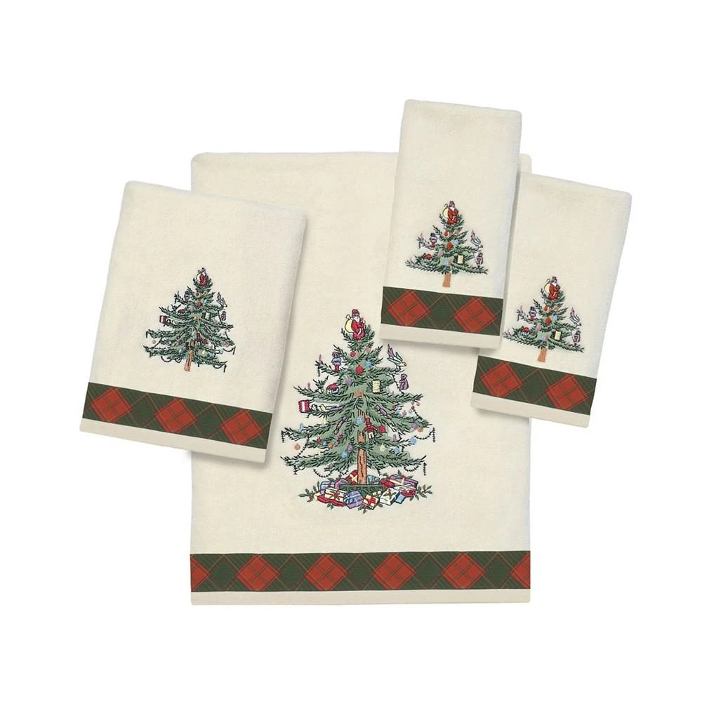 商品Spode|Tartan Embroidered Bath Towel,价格¥239,第2张图片详细描述