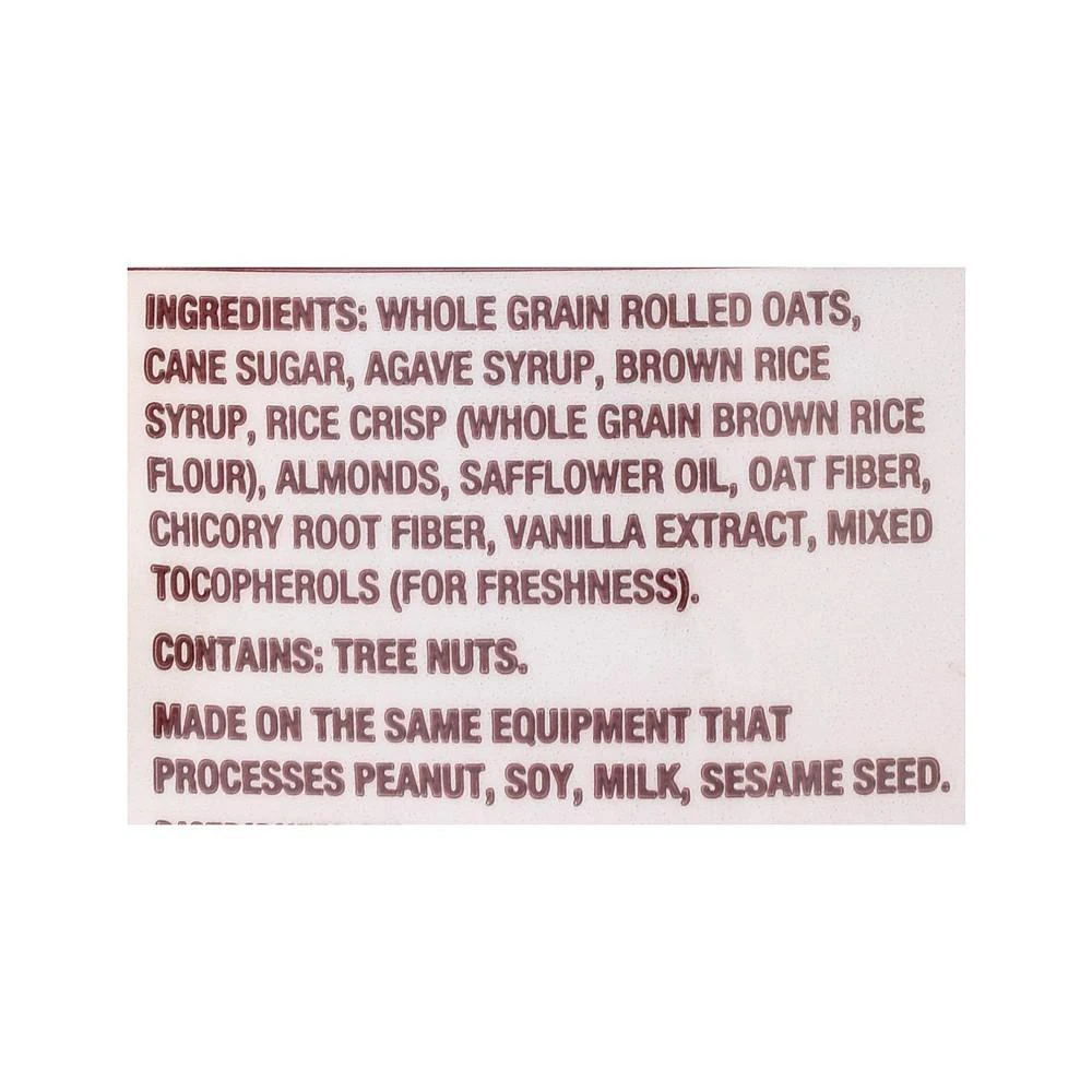 商品Back To Nature|Granola - Vanilla Almond Agave - 11 oz - case of 6,价格¥385,第2张图片详细描述