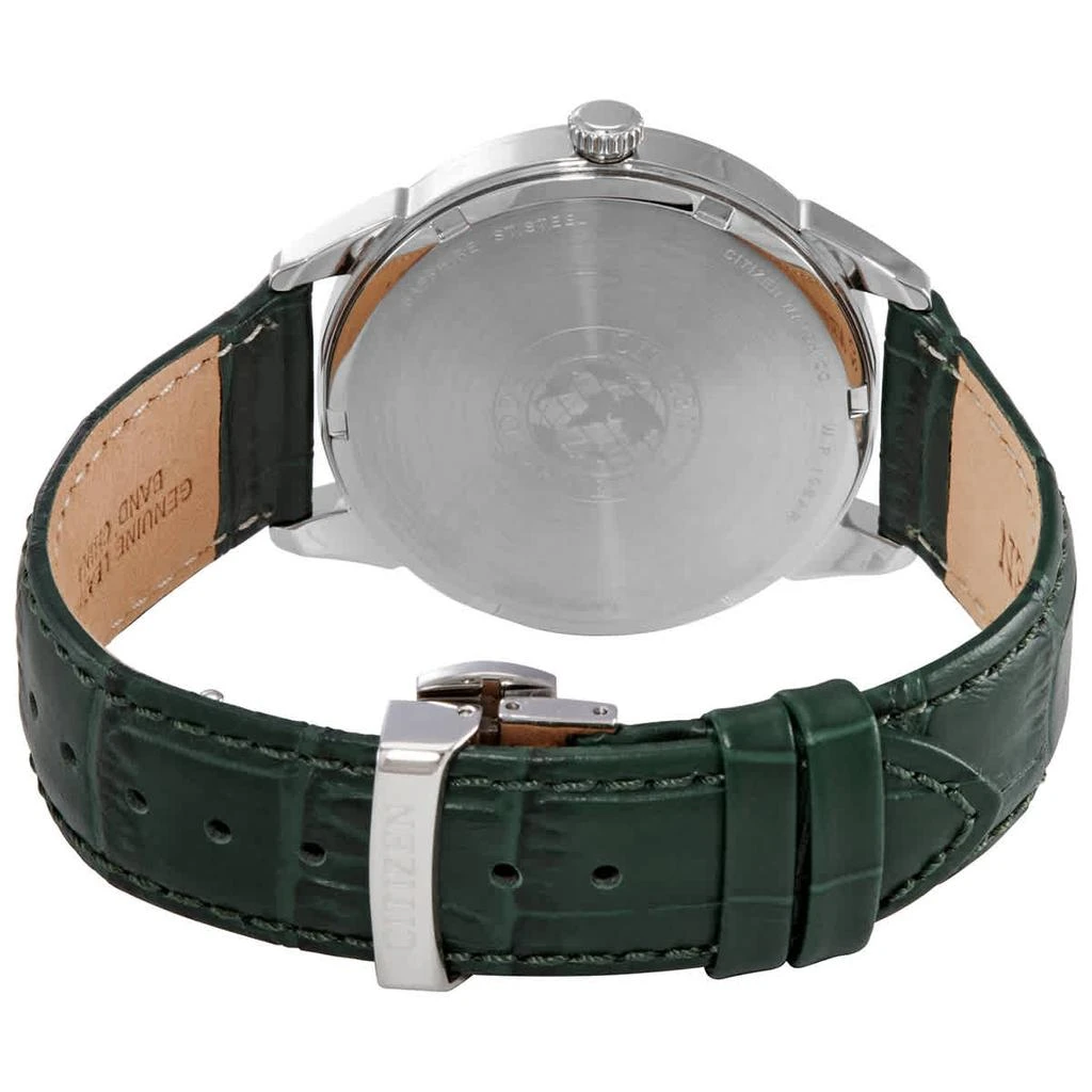 商品Citizen|Citizen Eco-Drive Ivory Dial Green Leather Mens Watch AW0090-11Z,价格¥1256,第3张图片详细描述
