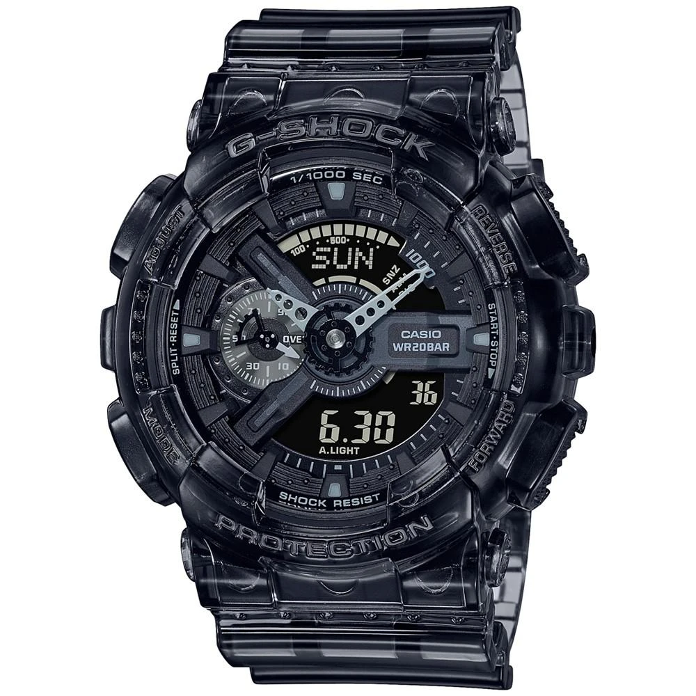 商品G-Shock|Men's Analog-Digital Clear Smoke Resin Watch 51.2mm GA110SKE-8A,价格¥807,第1张图片