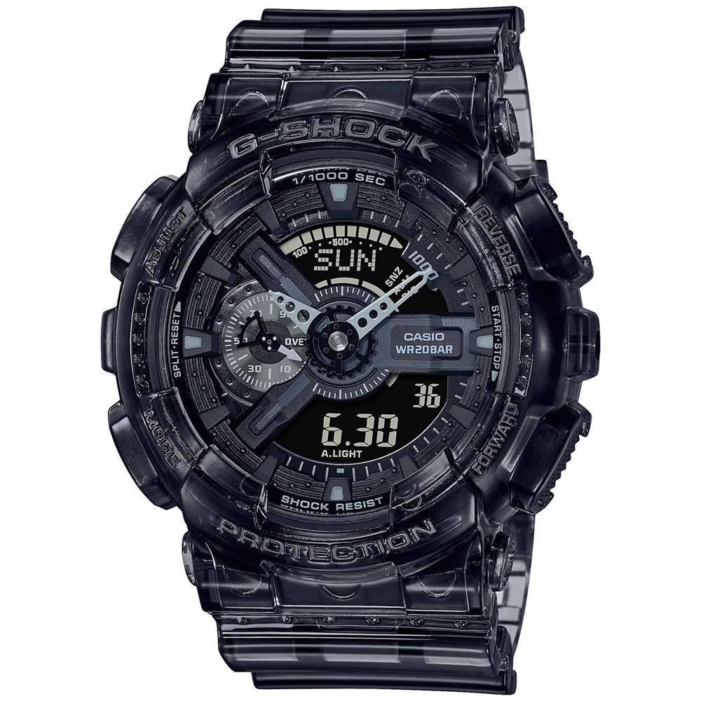 商品G-Shock|Men's Analog-Digital Clear Smoke Resin Watch 51.2mm GA110SKE-8A,价格¥1051,第1张图片