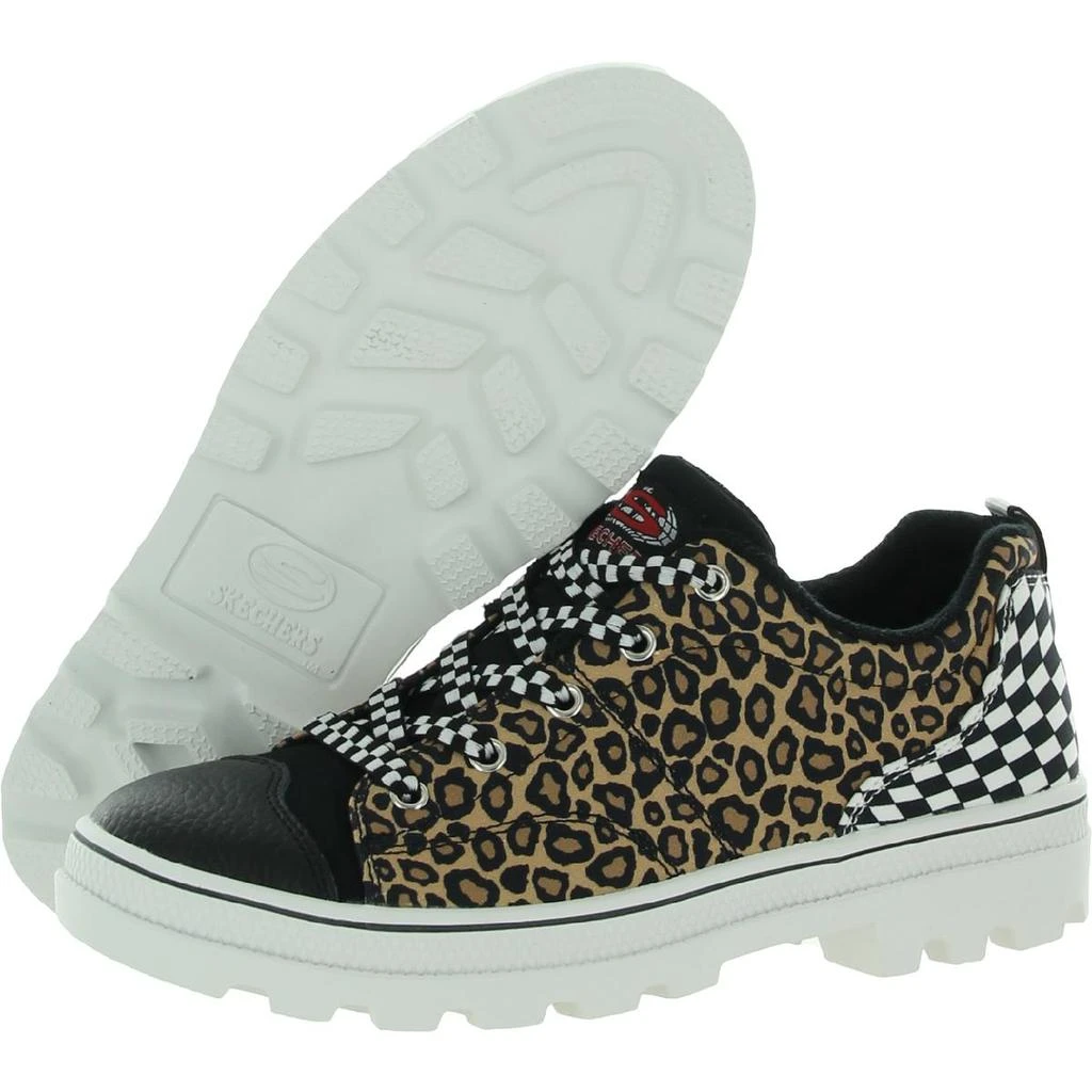 商品SKECHERS|Skechers Womens Pattern Player Canvas Lace Up Casual and Fashion Sneakers,价格¥153,第3张图片详细描述