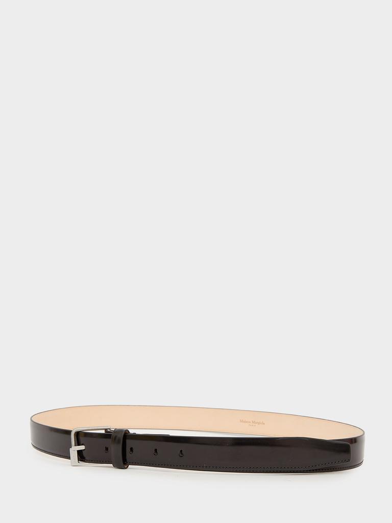 商品MAISON MARGIELA|Black shiny leather belt,价格¥1350,第4张图片详细描述