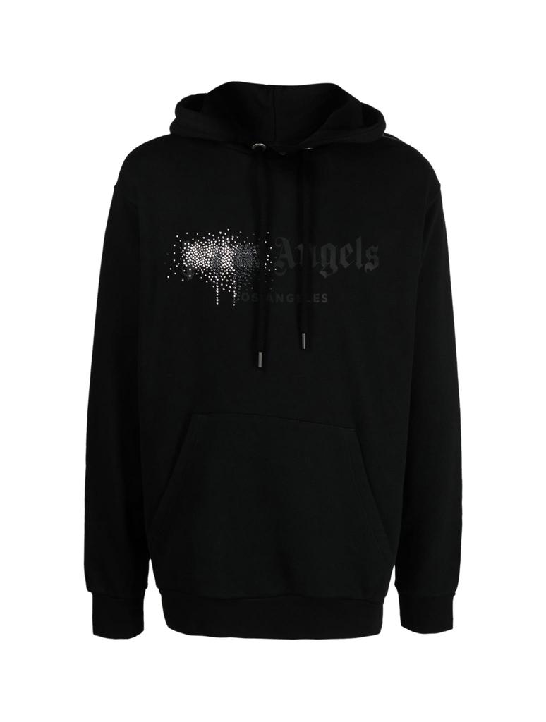 Palm Angels Rhinestone Sprayed Hoody商品第1张图片规格展示