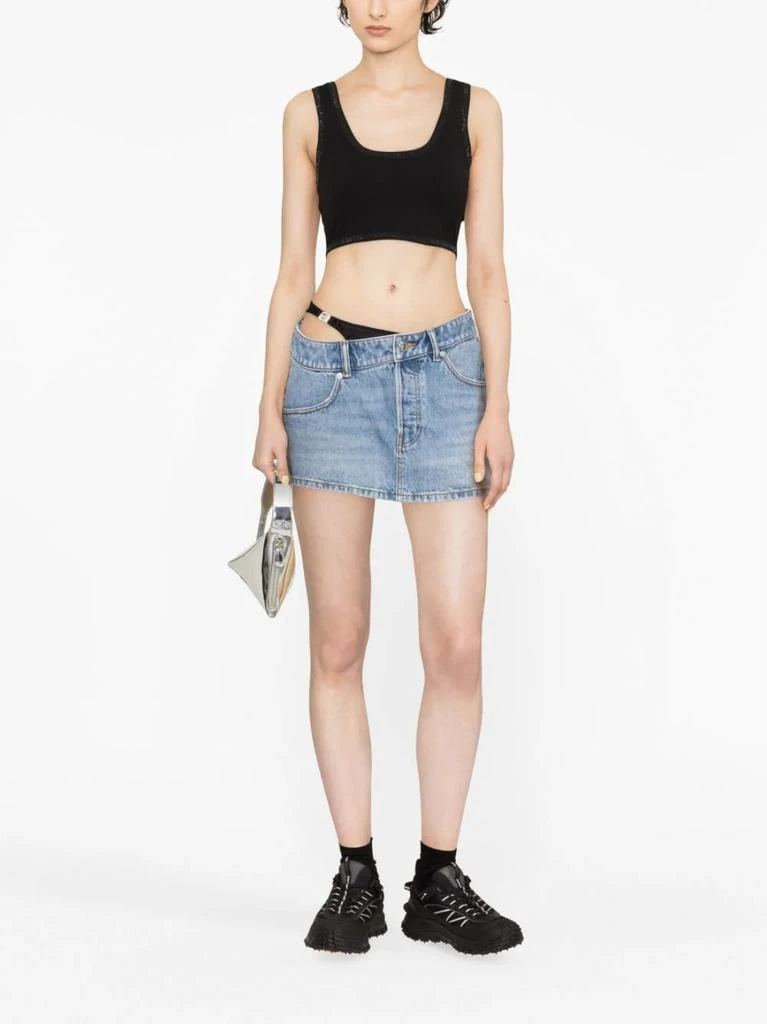 商品Alexander Wang|ALEXANDER WANG WOMEN ASYMETRICAL WAISTBAND MINI BIKINI SKIRT,价格¥1438,第1张图片