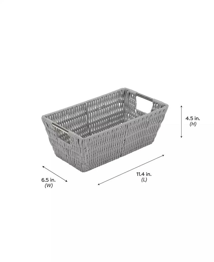 商品Simplify|Small Shelf Storage Rattan Tote Basket,价格¥253,第5张图片详细描述