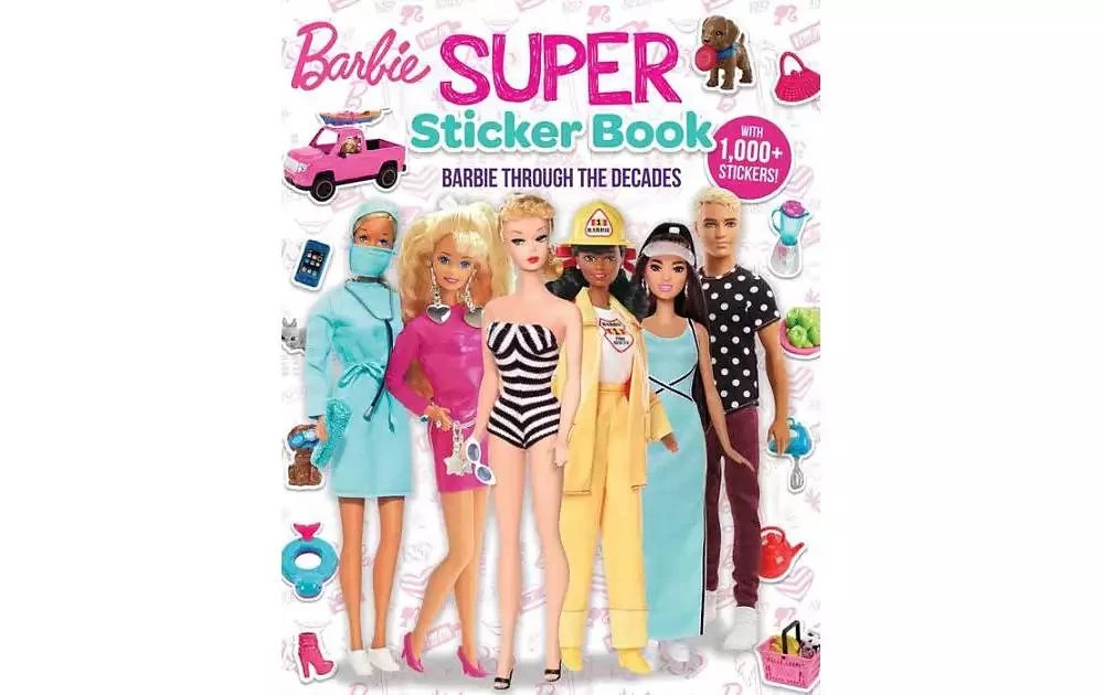 商品Barnes & Noble|Barbie- Super Sticker Book- Through the Decades by Marilyn Easton,价格¥97,第1张图片